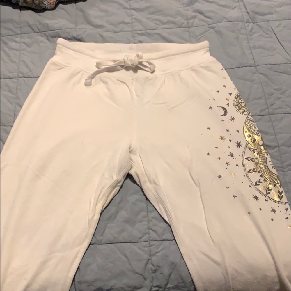 spiritual gangster - white jogger sweatpants